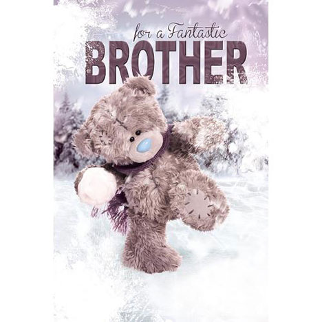 3D Holographic Brother Me to You Bear Christmas Card £3.79